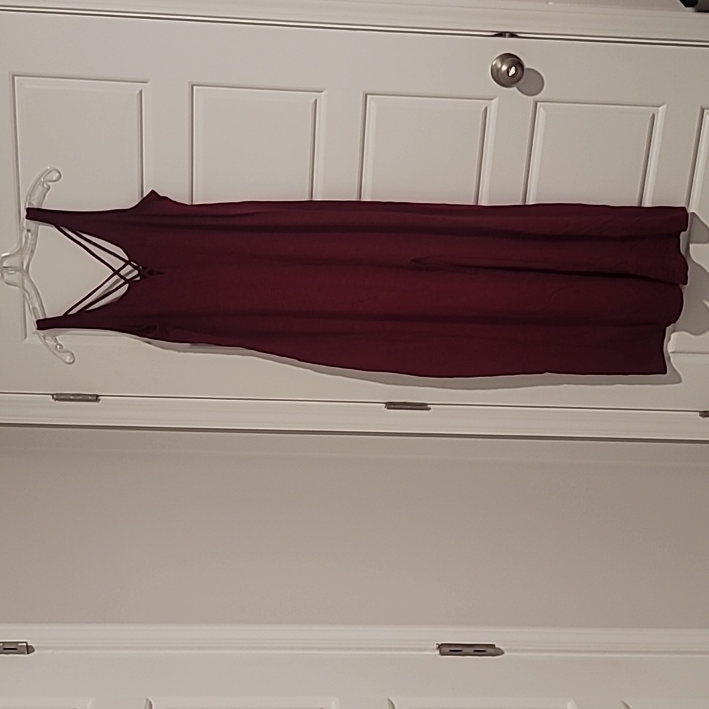 Express Criss-cross Front Maxi Dress with Side Slit -Size L